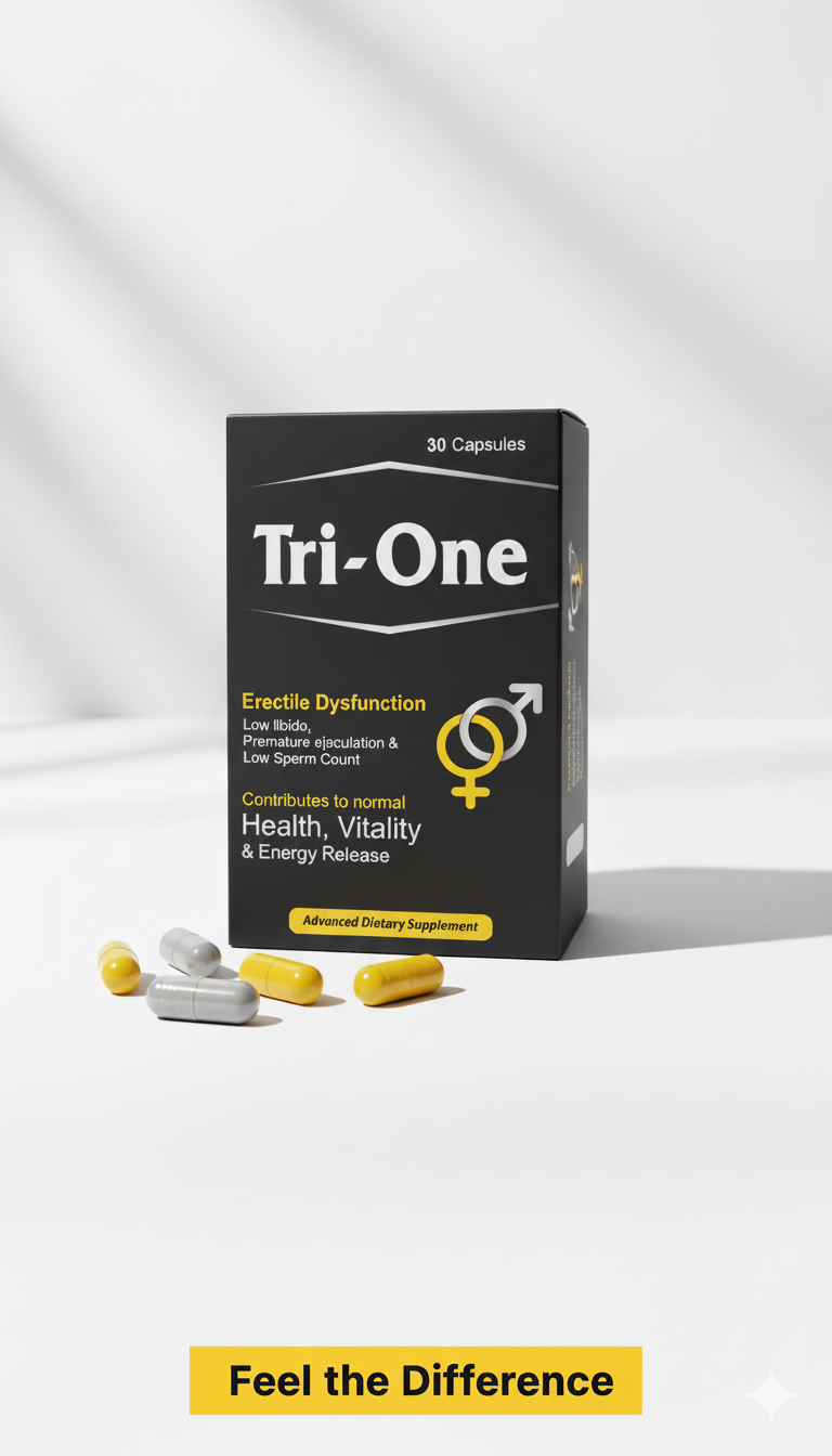 Tri-One Herbal Supplement Capsules ā Tribulus, Ginseng, Ginkgo, Zinc & Vitamin E