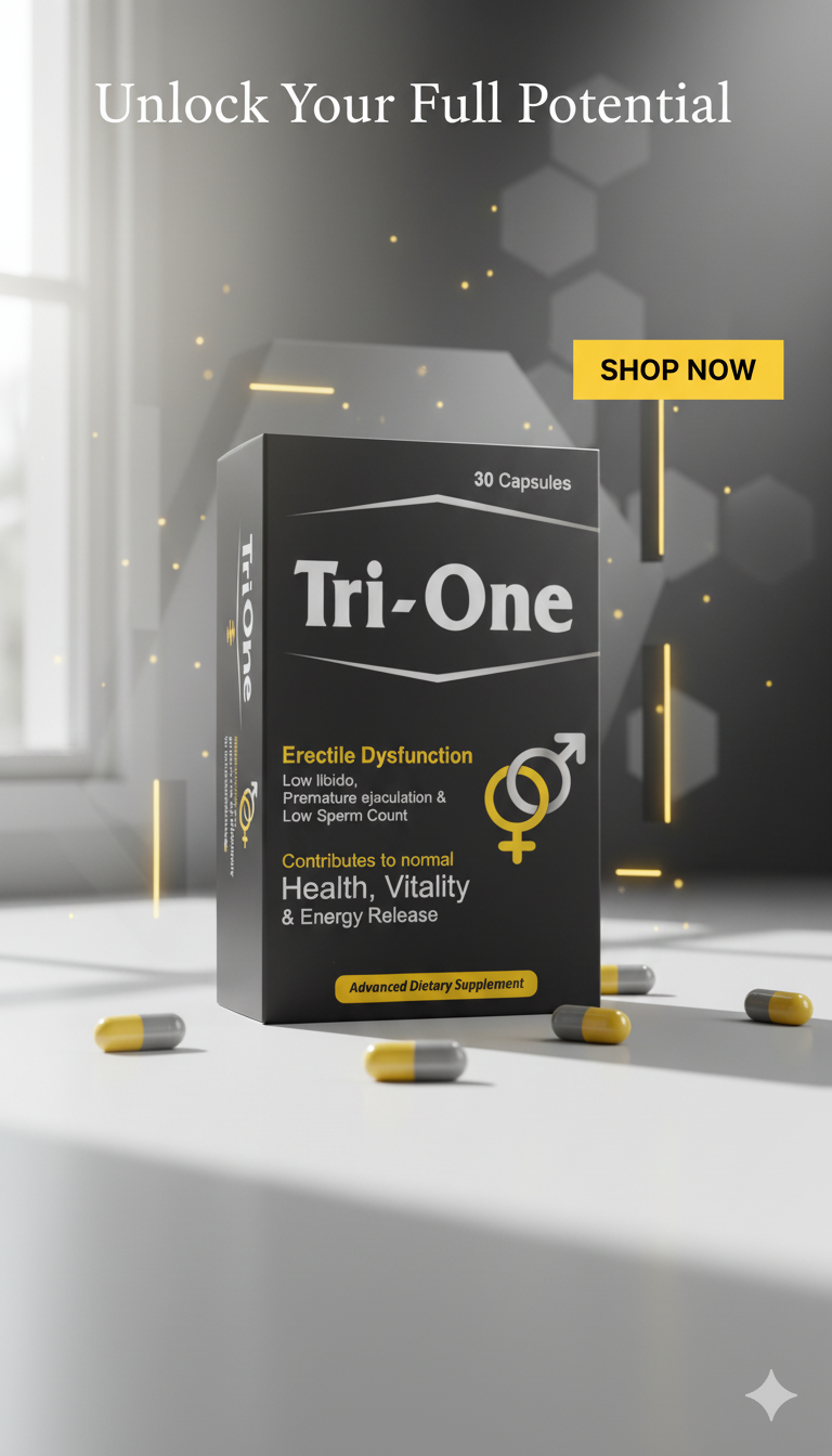 Tri-One Herbal Supplement Capsules ā Tribulus, Ginseng, Ginkgo, Zinc & Vitamin E