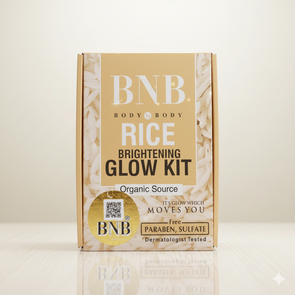 BNB Rice Brightening Glow Kit - Organic & Paraben-Free
