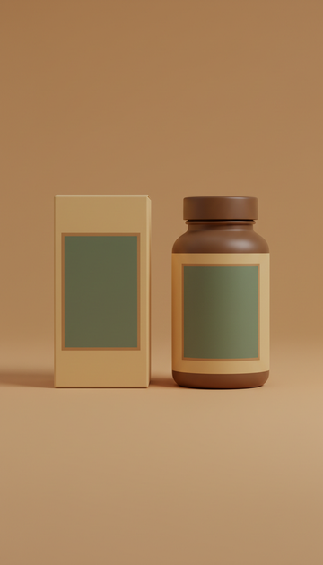 Supplement Bottle And Box Set