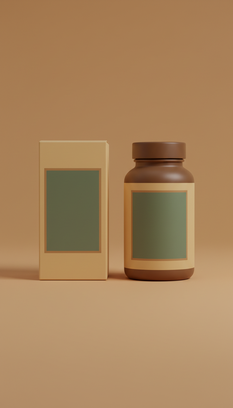 Supplement Bottle And Box Set