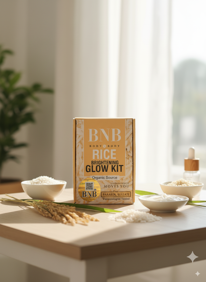 BNB Rice Brightening Glow Kit - Organic & Paraben-Free