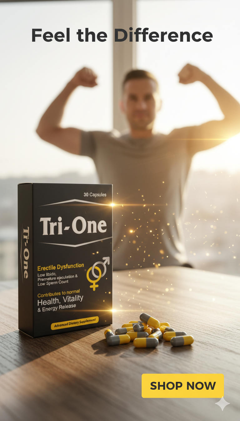 Tri-One Herbal Supplement Capsules – Tribulus, Ginseng, Ginkgo, Zinc & Vitamin E