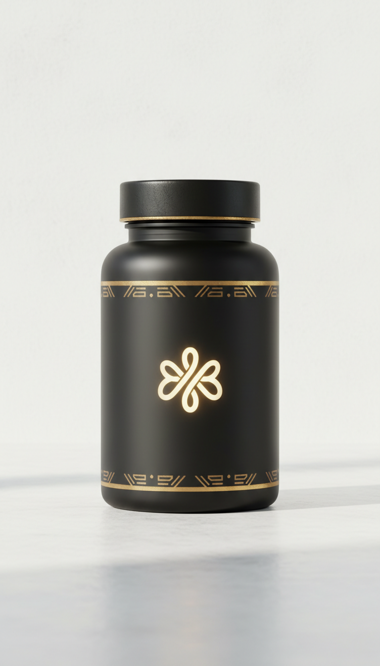 Stamina Plus Capsules Matte Black Bottle