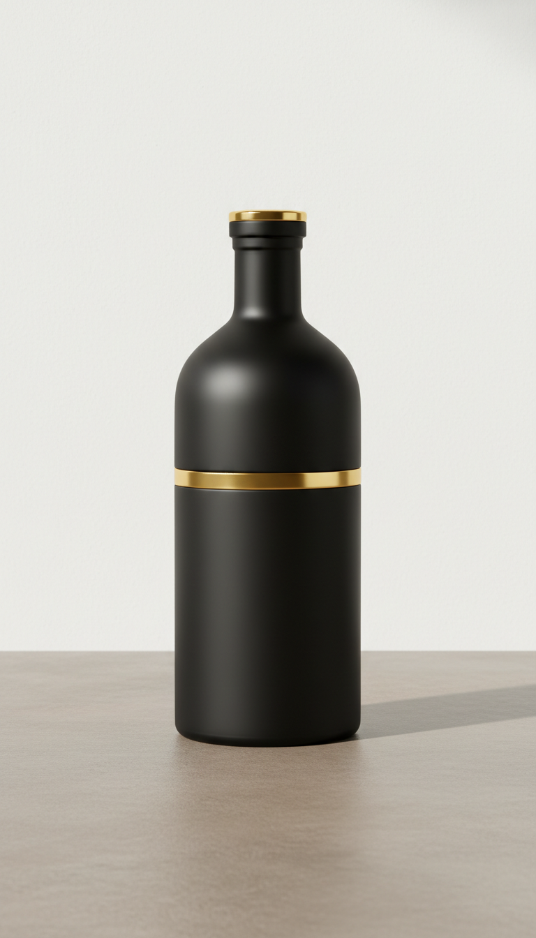 Vitality Capsules Matte Black Bottle